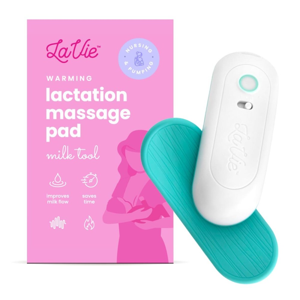 LaVie Lactation Massager with Warming for Breastfeeding | Breast Massager with Heat and Vibration for Clogged Ducts, Improved Milk Flow, and Engorged Breast Relief | Increase Milk Supply