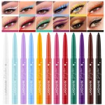 12 Colors Eyeliner Set - Matte Colored Gel Eyeliner Pencils, Waterproof, Smudge-Proof, Long-Lasting Gel Pencils - Natural Eye Liner for Older Women, lapiz de ojos delineador de ojos contra el agua