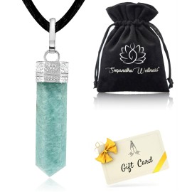 Sugandha Wellness Black Tourmaline Orgonite Necklace - Natural Healing Crystal Pendant. Powerful Protection from Negative Energy. Stress Relief. Jewelry Gift for Men & Women