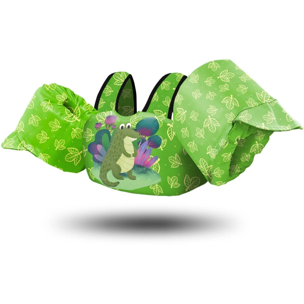 Chriffer Kids Swim Vest Life Jacket for 30-55 Pounds Boys and Girls, Toddler Floaties with Shoulder Harness Arm Wings for 2,3,4,5,6,7 Years Old Baby