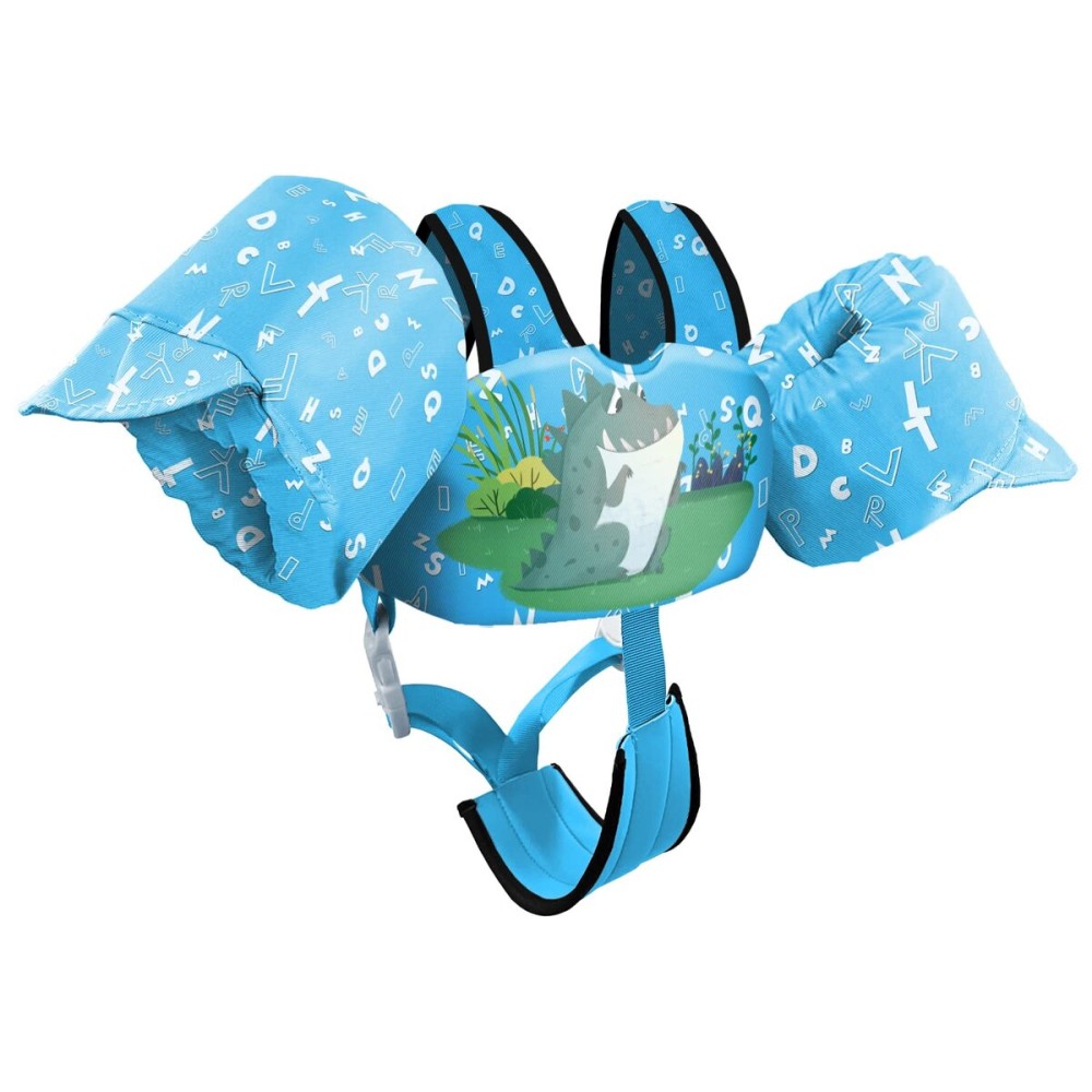 Chriffer Kids Swim Vest Life Jacket for 30-55 Pounds Boys and Girls, Toddler Floaties with Shoulder Harness Arm Wings for 3,4,5,6,7 Years Old Baby