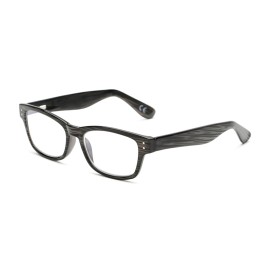 Foster Grant Conan Multifocus Rectangular Reading Glasses, Black and Milky Grey/Transparent, 54 mm + 3.5 (5010366-350)