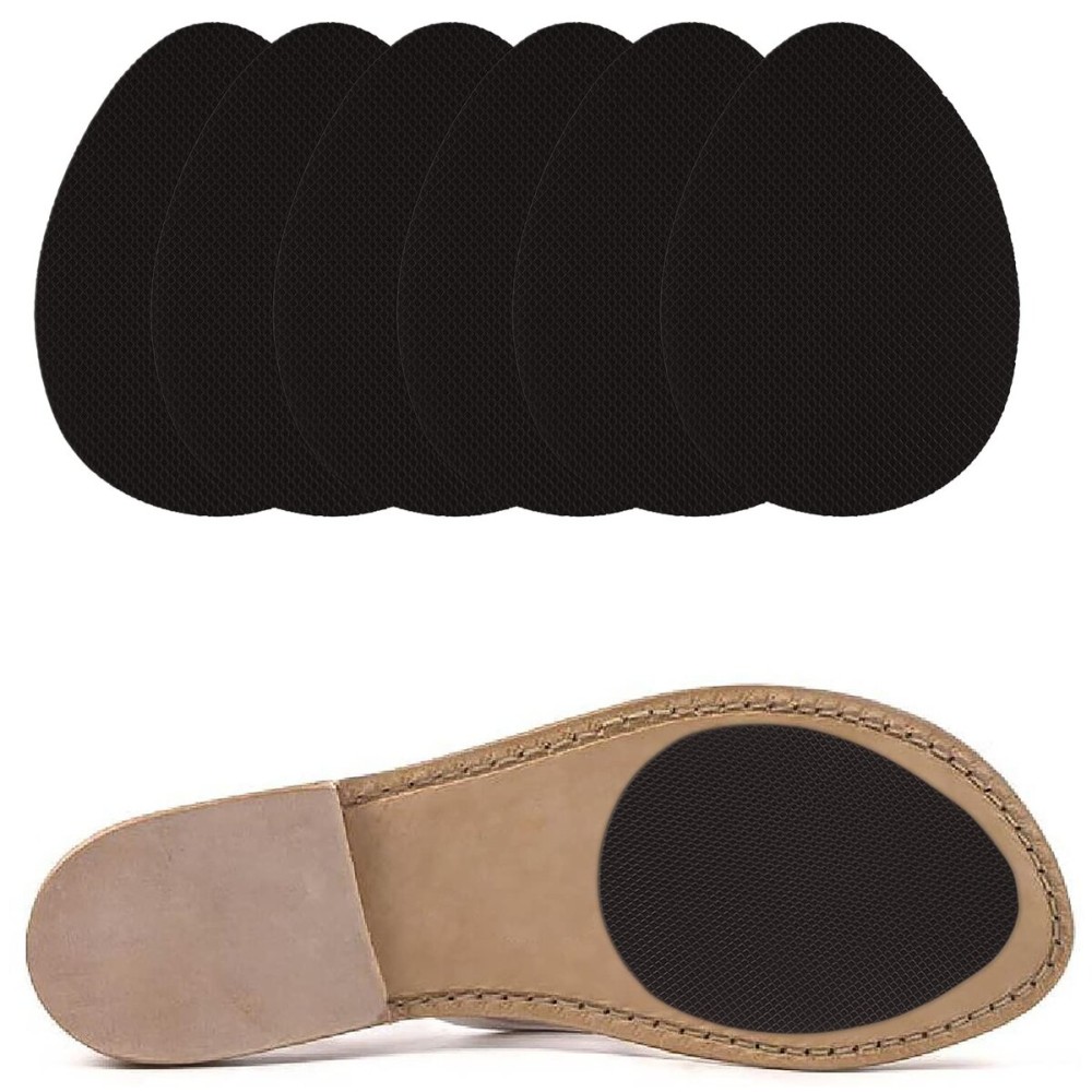 Non-Slip Shoes Pads Sole Protectors Adhesive, High Heels Anti-Slip Shoe Grips (Black 3pairs)