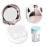 Contact Lens Travel Kit with Cleaner Washer, Portable Contact Box with Mirror Tweezers Remover Tool Solution Bottle for Daily Outdoor (Pink)