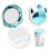 Contact Lens Travel Kit with Cleaner Washer, Portable Contact Box with Mirror Tweezers Remover Tool Solution Bottle for Daily Outdoor (Blue)