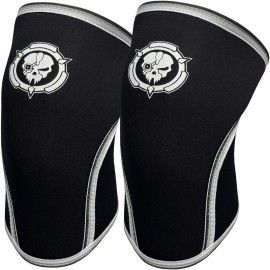 Knee Sleeves (1 Pair), 7mm Compression Knee Braces for Squats,Weightlifting,Powerlifting,Cross Training for Men & Women (Medium)