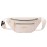 DAITET Fashionable White Fanny Pack for Men&Women, Crossbody Waist Bag with Adjustable Belt, Large Capacity Bum Bag for Traveling Hiking Cycling Workout Casual(Milky White)