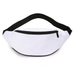 DAITET White Fanny Pack 80s 90s for Men&Women, Crossbody Waist Bag with Adjustable Belt, Large Capacity Bum Bag for Traveling Hiking Cycling Workout Casual(Nylon white)