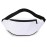 DAITET White Fanny Pack 80s 90s for Men&Women, Crossbody Waist Bag with Adjustable Belt, Large Capacity Bum Bag for Traveling Hiking Cycling Workout Casual(Nylon white)
