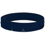 FlipBelt Zipper Running Belt, Waist Pack for Fitness and Running Fanny Pack for Women Men Phone Keys Money US Company - [Midnight Blue] - [Large]