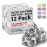 WOD Nation Hook Grip Athletic Tape - Sweatproof Grip Tape for Powerlifting & Weightlifting - Pack of 12, 23-ft Rolls, White