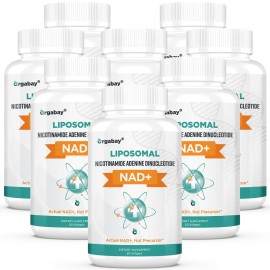 Orgabay Liposomal NAD+ Supplement 500 mg, High Absorption, Boost NAD+ with TMG 250 mg, Actual NAD Plus More Efficient Than Nicotinamide Riboside, Support Cellular Energy, Healthy Aging | 480 Softgels