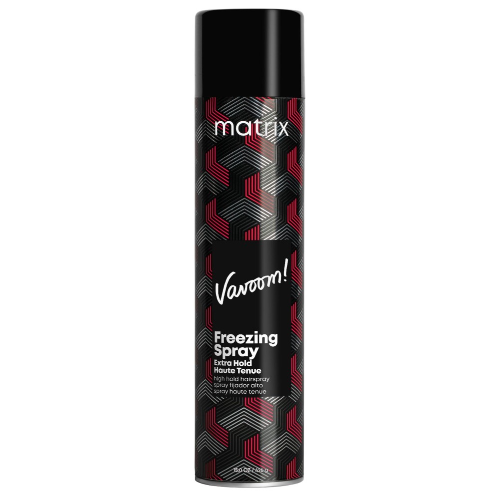 Matrix Vavoom Extra Hold Freezing Spray | Volumizing & Texturizing Hairspray | Extra Firm Hold | Prevents Frizz & Protects Against Humidity | Fast-Drying | For All Hair Types | Hair Styling | 15 oz.