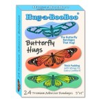 Butterfly Hugs - Premium Adhesive Butterfly Bandages from Hug-a-BooBoo, The Amazing Butterfly Bandages That Hug! Pretty Colorful Butterfies 24 Count Box