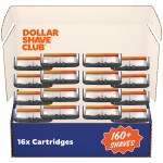 Dollar Shave Club | 6 Blade Razor Refills (16 Pack) | 6 Stainless Steel Blades for a Close & Comfortable Shave