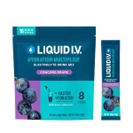 Liquid I.V. Hydration Multiplier - Concord Grape | Electrolyte Powder Drink Mix | 1 Pack (16 Servings)
