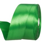 YASEO 1 1/2 Inch Green Solid Satin Ribbon, 50 Yards Craft Fabric Ribbon for Gift Wrapping Floral Bouquets Wedding Party Decoration