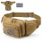 Vdones Tactical Fanny Pack Gun Holster Concealed Carry Pistol Military Tactical Waist Bag Waterproof Molle EDC Pouch with USA Flag Patch