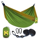 SZHLUX Camping Hammock Double & Single Portable Hammocks with 2 Tree Straps, Great for Hiking,Backpacking,Hunting,Outdoor,Beach,Camping