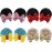 CellElection 8PCS Sequin Mouse Ears Hair Clips Glitter Hair Bows Cute Mice Ears Clips Barrettes for Women Girls Hair Accessories for Costume Party Halloween