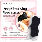 AUSLKA Blackhead Pore Strips,(70 Counts) Blackhead Remover-Deep Cleansing Charcoal Strips - Black Head Nose Strips -Black Head Remover