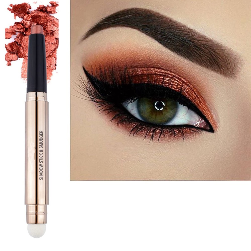 MiaSarah Eyeshadow Stick and Brush, 8colors Copper Shimme 05, Long Lasting, Waterproof, Hypoallergenic, Ideal for Sculpting, Shading & Defining