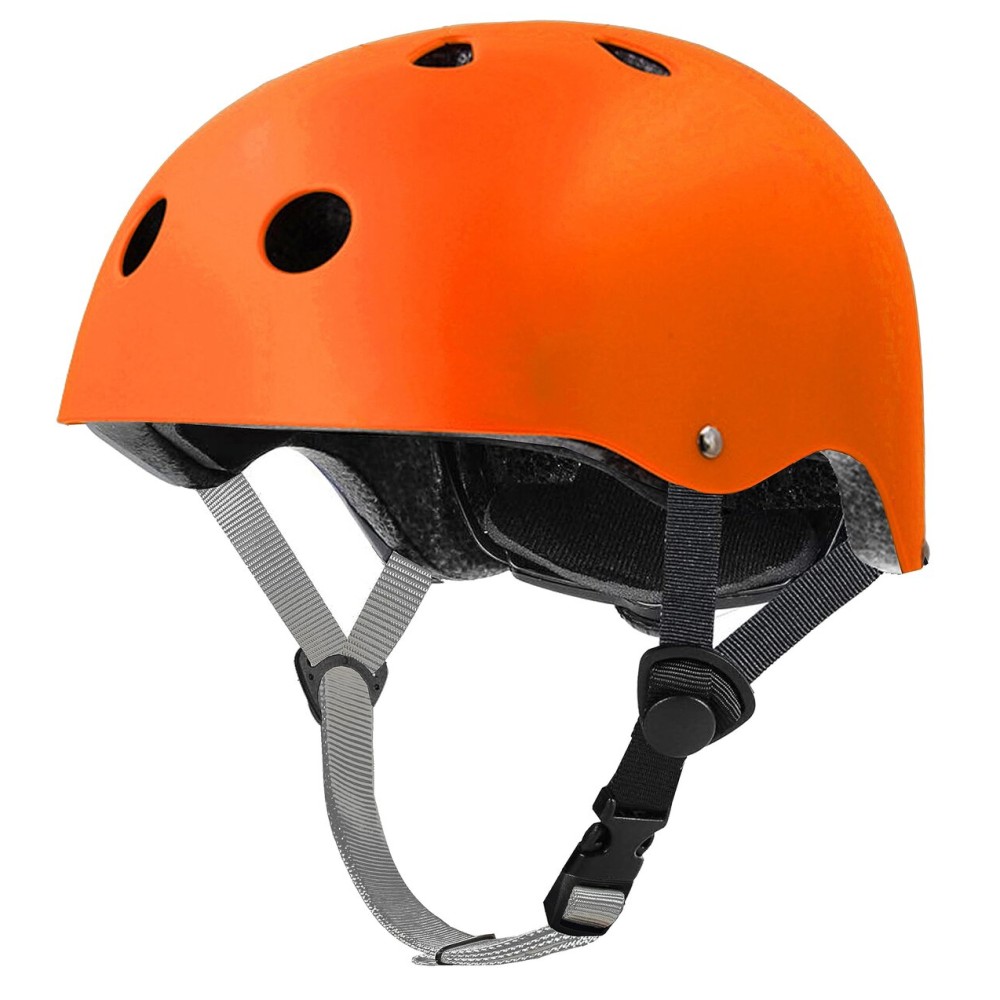 Tourdarson Skateboard Helmet Impact Resistance Ventilation for Youth & Adults (Orange,Large)