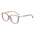 GUDVUE Blue Light Glasses For Woman, Computer Reading/Gaming/Phones Glasses, Anti Glare/UV400/Eye Strain, Cat Eye, Champagne