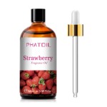 PHATOIL 3.38FL.OZ Strawberry Fragrance Oils for Aromatherapy, Essential Oils for Diffusers for Home, Perfect for Diffuser, Yoga, Skin Care, DIY Candle and Soap Making - 100ml