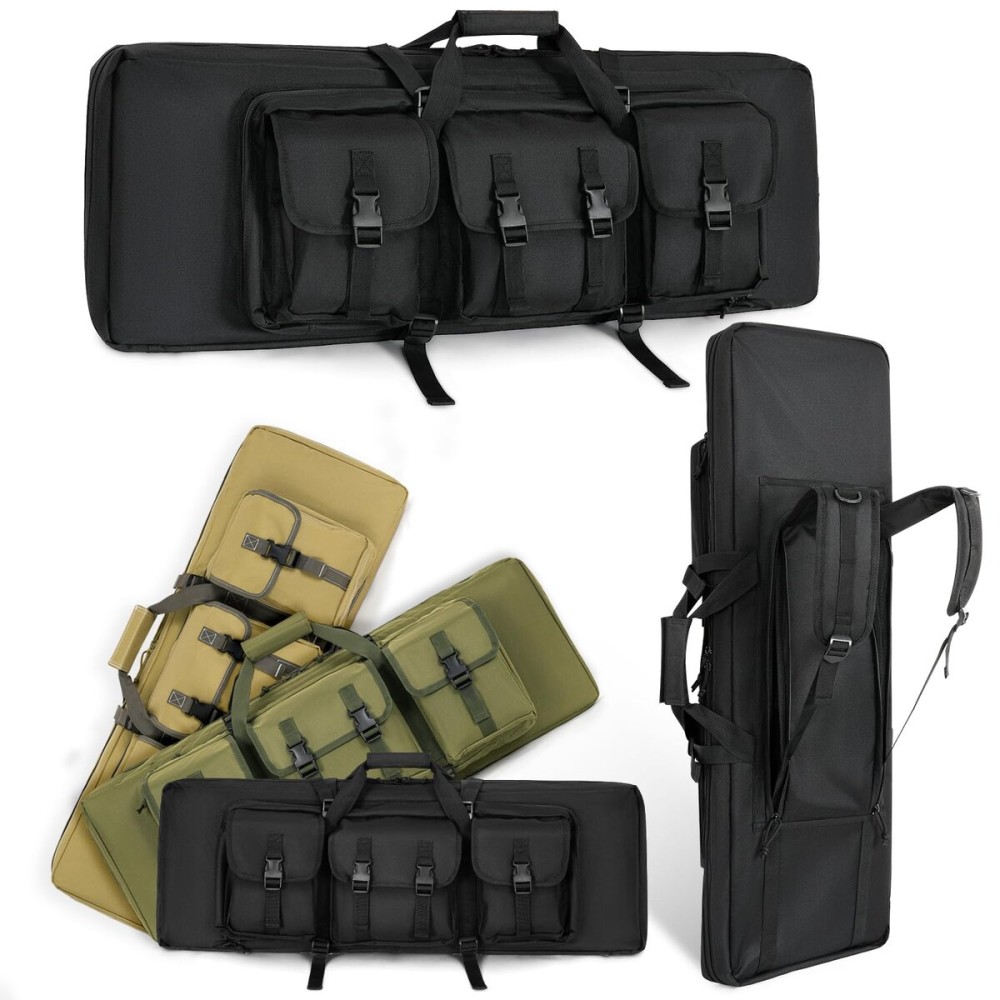 PERFBAGS 48 Soft Double Rifle Bag Long Rifle Backpack, Portable Shotgun Case for Storage and Transportation, Suitable for Outdoor Hunting Shooting