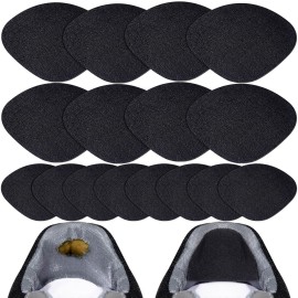 8Pair Shoe Patches for Holes, Self-Adhesive Shoes Heel Repair, Hole Repair for Sneaker, Leather Shoes, High Heels (Black)