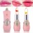 BKPPLZP 2 Pack Crystal Flower Jelly Lipstick,Magic Color Changing Lipstick,PH Clear Temperature Color Changing Lip Gloss,Lip Balm,Long Lasting Nourishing Moisturizing Lip Stick Set(Set B)