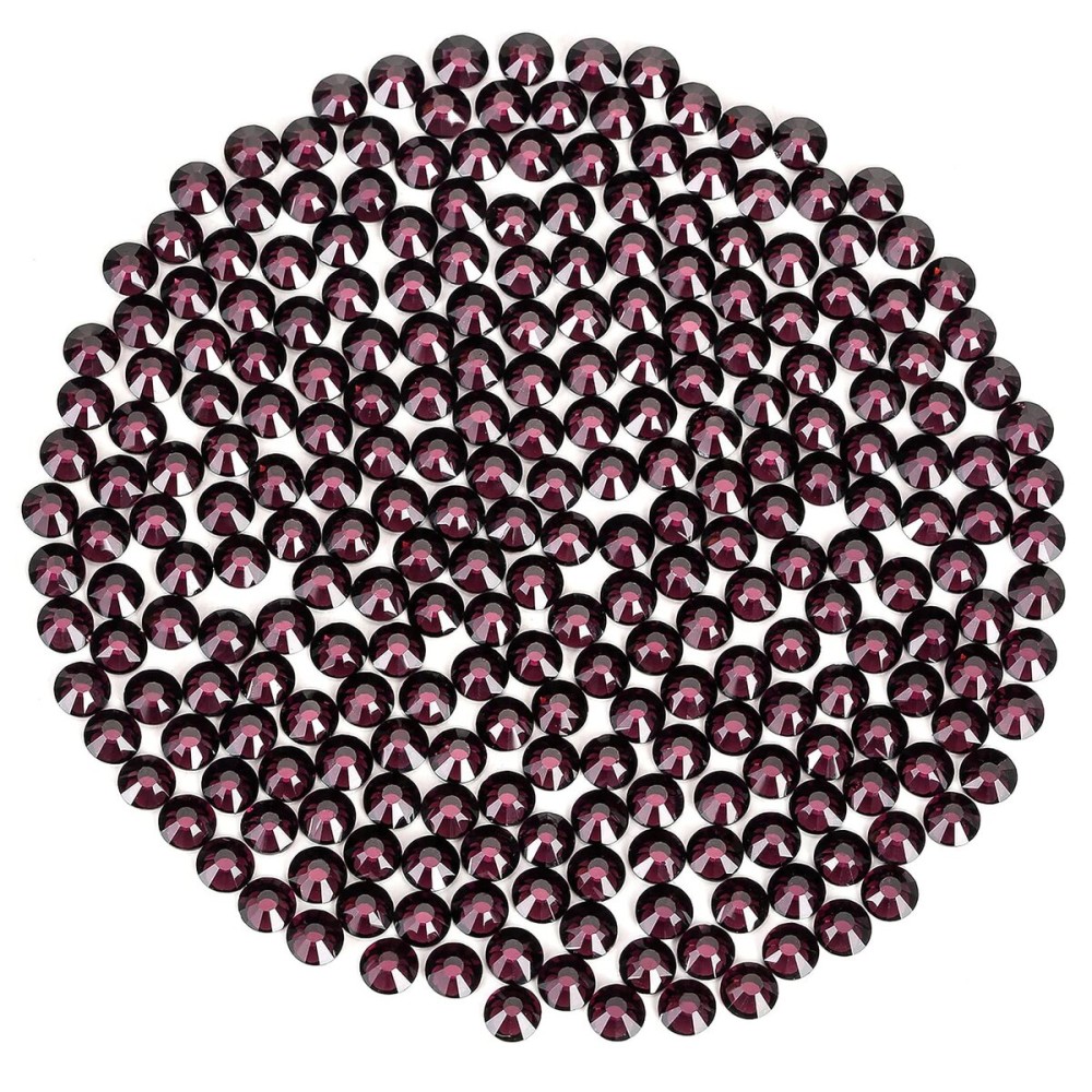SS30 Non Hotfix Flatback Rhinestones - 288pcs Glass Nail Gems Crystals for Makeup Bags, Shoes & DIY Decoration (Amethyst)