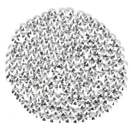 Rhinestones Flatback Rhinestones for Crafts Glass Nail Rhinestones Nail Gems Crystals Non Hotfix Rhinestones for Makeup Bags Shoes Decoration DIY(SS16,1440pcs,Silver)