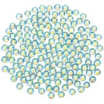 Light Green AB Rhinestones Crystals Rhinestone for Crafts Glass Flatback Nail Gems and Rhinestones for Nails Art Makeup Bags Shoes Decoration DIY(SS8,1440pcs,Light Green AB)