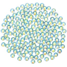 Light Green AB Rhinestones Crystals Rhinestone for Crafts Glass Flatback Nail Gems and Rhinestones for Nails Art Makeup Bags Shoes Decoration DIY(SS8,1440pcs,Light Green AB)