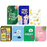 FACETORY K Beauty Face Mask Skin Care - BEST OF 7 COLLECTION Sheet Mask Set (21 pc) | Natural Premium Korean Face Mask For All Skin Types - No Sulfates No Parabens