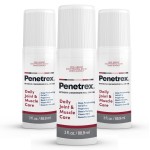 Penetrex Joint & Muscle Therapy - Soothing Gel for Back, Neck, Hands, Feet - Premium Whole Body Rub with Arnica, Vitamin B6 & MSM - 3oz Roll On Gel (3-Pack)