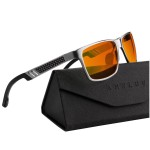 ANYLUV Blue Light Blocking Glasses Men Computer Gaming Glasses Lightweight Al-Mg Metal Anti Eyestrain Eye Protection