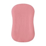 Hooyax Muslin Baby Lounger Cover Soft Organic Cotton Slipcover Fits Newborn Lounger for Baby Boys and Girls (Flesh Pink)