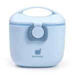 Termichy Baby Formula Dispenser, Portable Milk Powder Dispenser Container with Carry Handle and Scoop for Travel Outdoor Activities with Baby Infant, 8.8OZ, 0.55LB, 250g, 500ml (Light Blue)