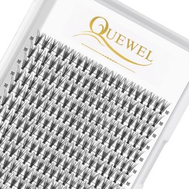 QUEWEL Cluster Lashes 240Pcs Individual Lashes 20D 0.07D Curl 16mm Knot-Free Lash Extensions Clusters Lashes Soft&Natural False Eyelashes Individual DIY Eyelash Extension at Home(20D 0.07D 16)