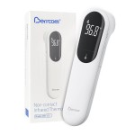 Berrcom No-Touch Forehead Thermometer for Adults, Kids, and Babies, Digital Infrared Medical Thermometers with Fever Alarm, LED Display, Dual Probe Technology