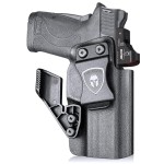 M&P Shield 9mm / 380 EZ Holster, IWB Kydex w/Claw & Optics Cut, Tailored Fit: S&W M&P Shield 9mm EZ & Shield 380 EZ Pistol, Inside Waistband Concealed Carry, Adj. Posi-Click Retention & Cant, Right