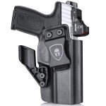 WARRIORLAND IWB Kydex Holster, Fit for S&W SD9 VE & SD40 VE w/Optic & Claw, Inside Waistband Concealed Appendix Carry, Adj. Cant & Posi-Click Retention, Right Hand Draw