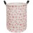 ACMUUNI 19.7 Inch Pink Flower Laundry Clothes Hamper Laundry Basket with Handles,Storage Organizer Bins Laundry Gift Basket for Room, Bedroom Decor
