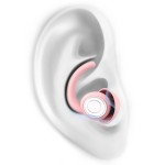 SUPCEAT Ear Plugs for Sleeping - Noise Reduction Soft Silicone Earplugs, 2 Pairs Reusable Hearing Protection Earplugs for Noise Sensitivity, Sleep,Snore,Travel, Sound Reduction Noise Cancelling - Pink