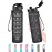 Enerbone 32 oz Water Bottle, Leakproof BPA & Toxic Free, Motivational Water Bottle with Times to Drink and Straw, Fitness Sports Water Bottle with Strap for Office, Gym, Outdoor Sports, Black Matte