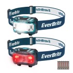 EverBrite Headlamp, 2 Pack Kids Headlamp with Red Light and Memory Function, Head Lamp for Adults and Kids with 5 Modes, Bright Headlamps for Camping, Running, Christmas Gifts, Batteries Included