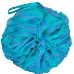 Urbanstrive Shower Bath Sponge XL 75g Soft Shower Loofahs Balls for Body Wash Men Women Bathroom Accessories, 1 Pack, Black (Green-Purple)